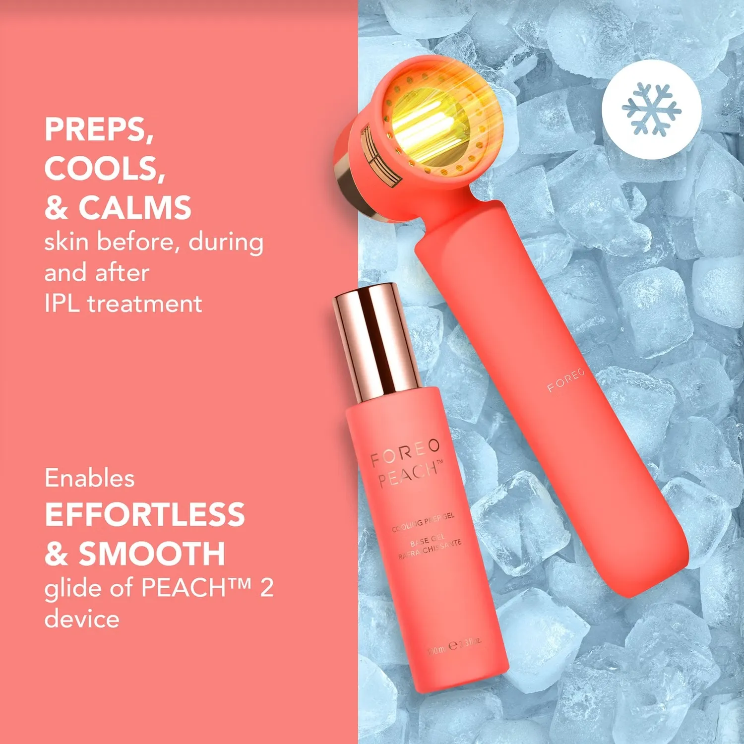 PEACH Охлаждающий подготовительный гель 100 мл Foreo — фото 4