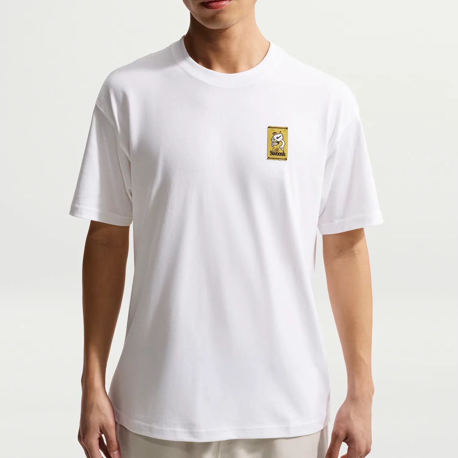 Футболка Swoosh NSW LSE CAFE V Unisex Nike, White — фото 4