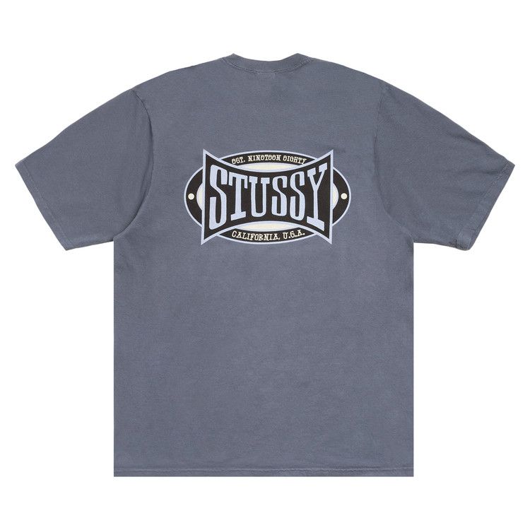 

Футболка Stussy Champion Oval Tee Pigment Dyed 'Navy'