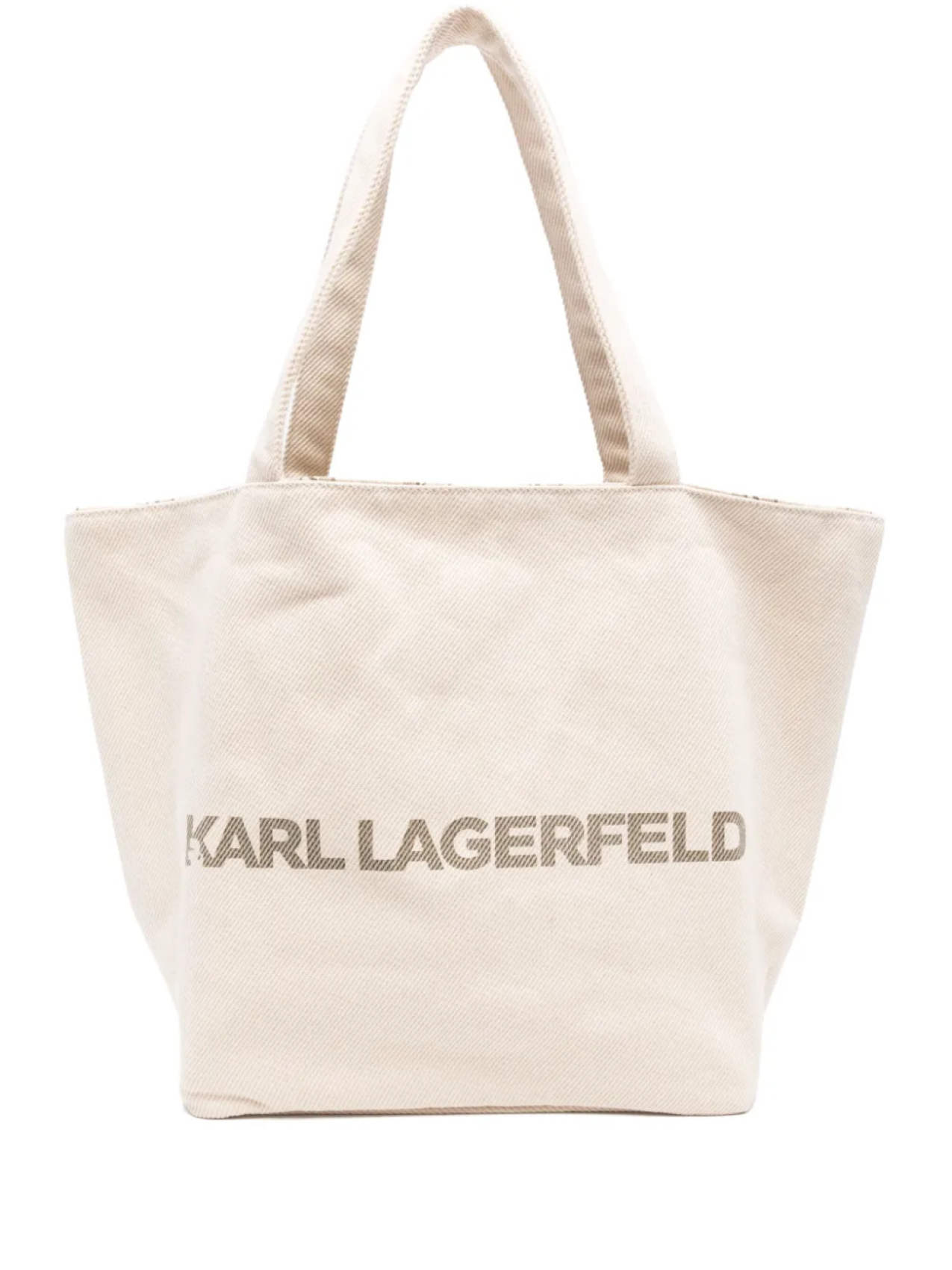 

Двусторонняя сумка-тоут с логотипом и монограммой Karl Lagerfeld, нейтральный