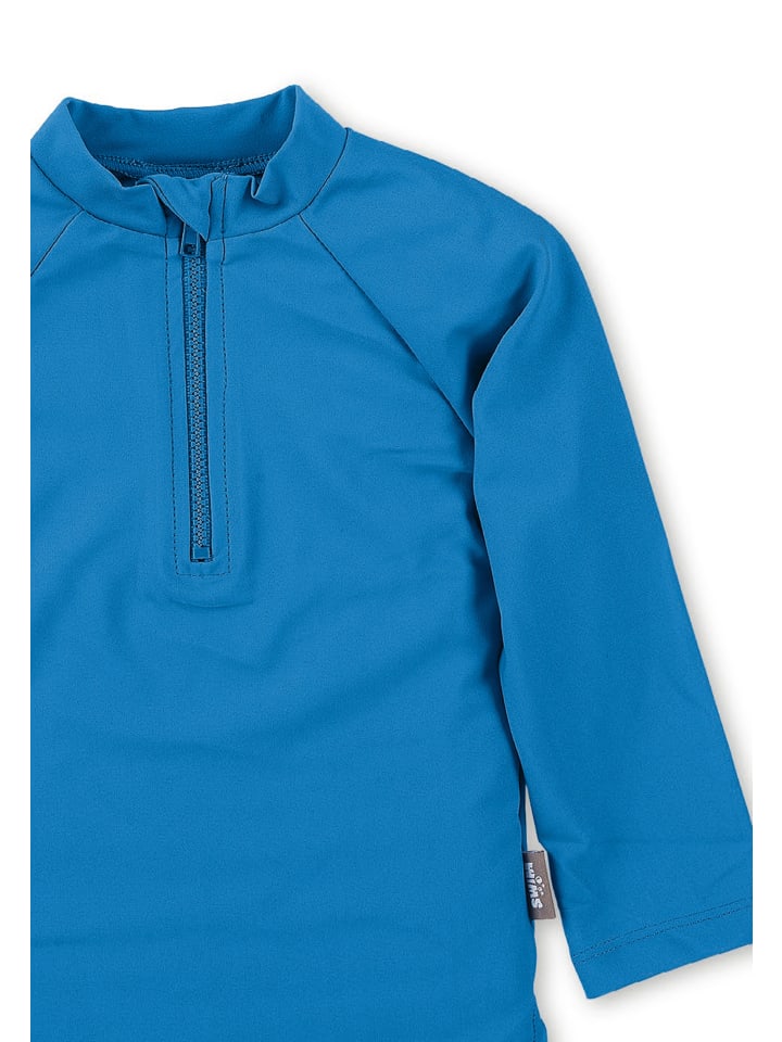 

Рубашка для плавания с длинными рукавами, однотонная синяя Sterntaler