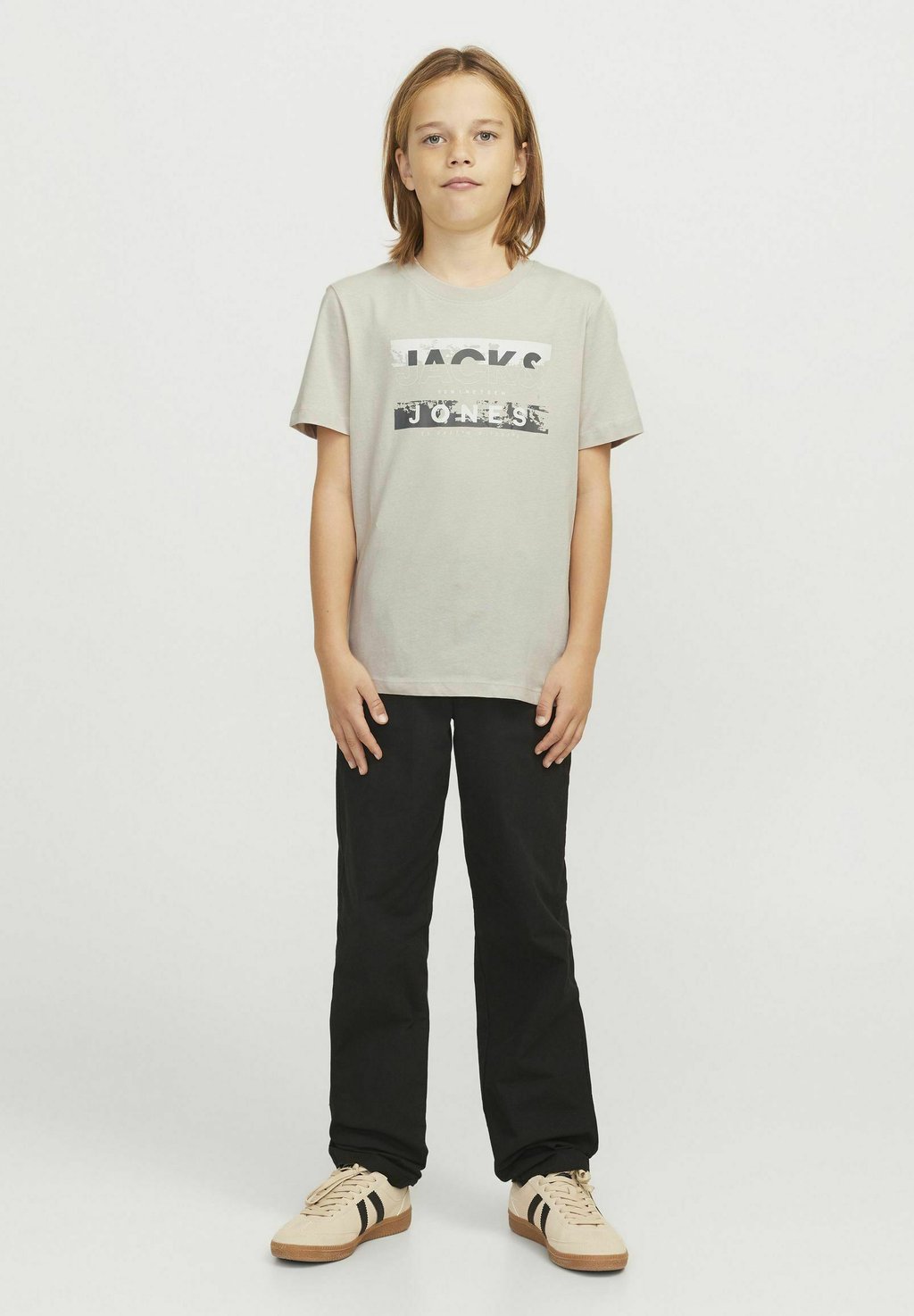 

Футболка с принтом LOGO Jack & Jones Junior, слоновая кость