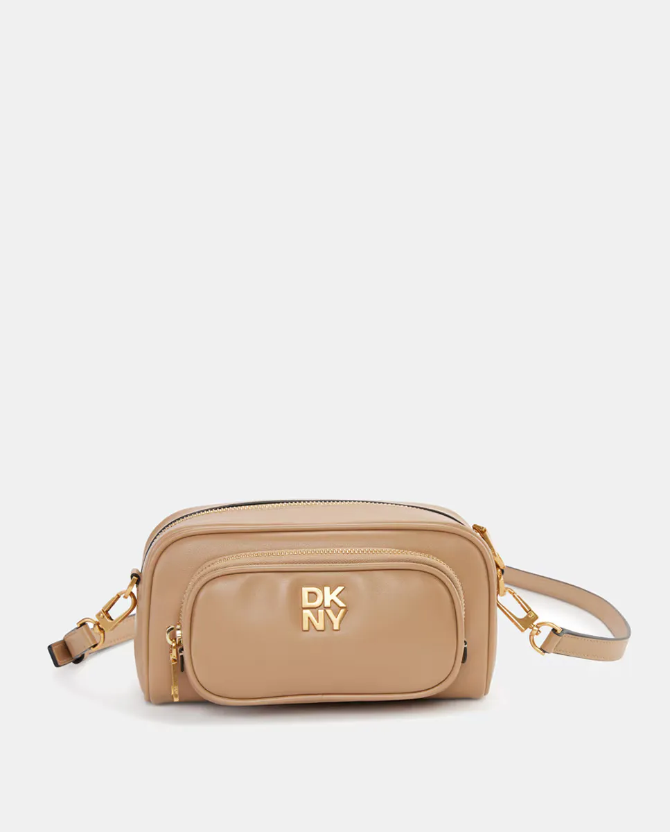 

Сумка через плечо DKNY PHILO с длинной ручкой и застежкой-молнией, бежевый