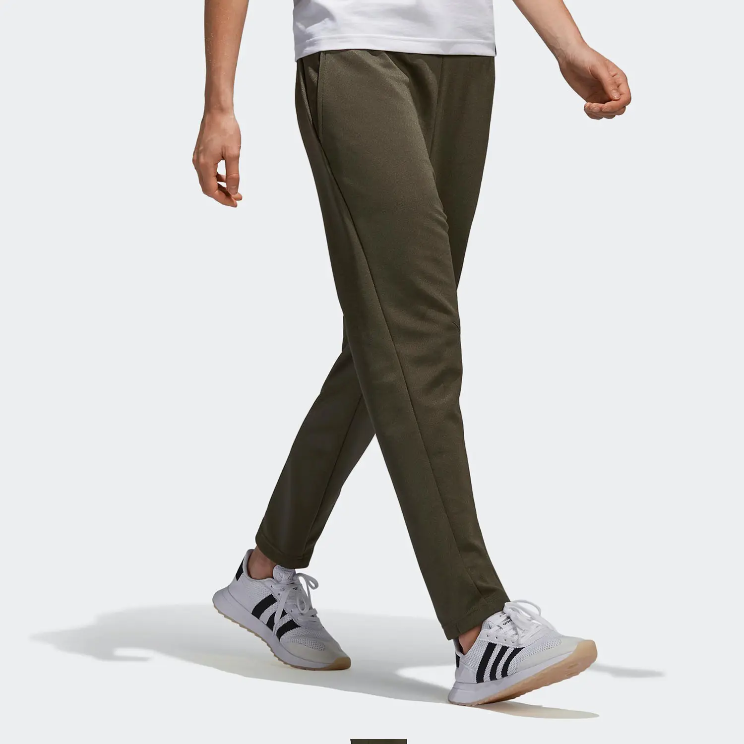 Adidas Originals Женские повседневные брюки оливкового цвета — фото 3