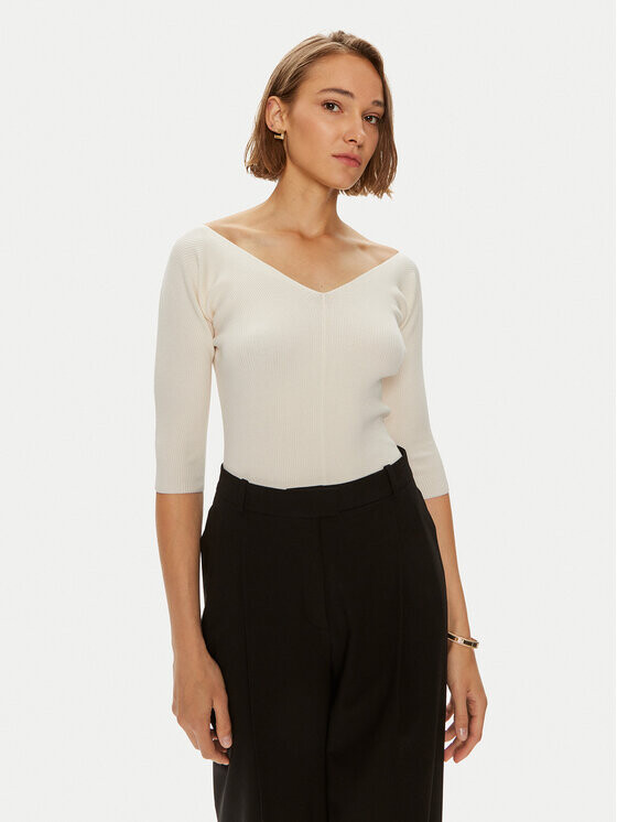 

Облегающий свитер Weekend Max Mara, экрю