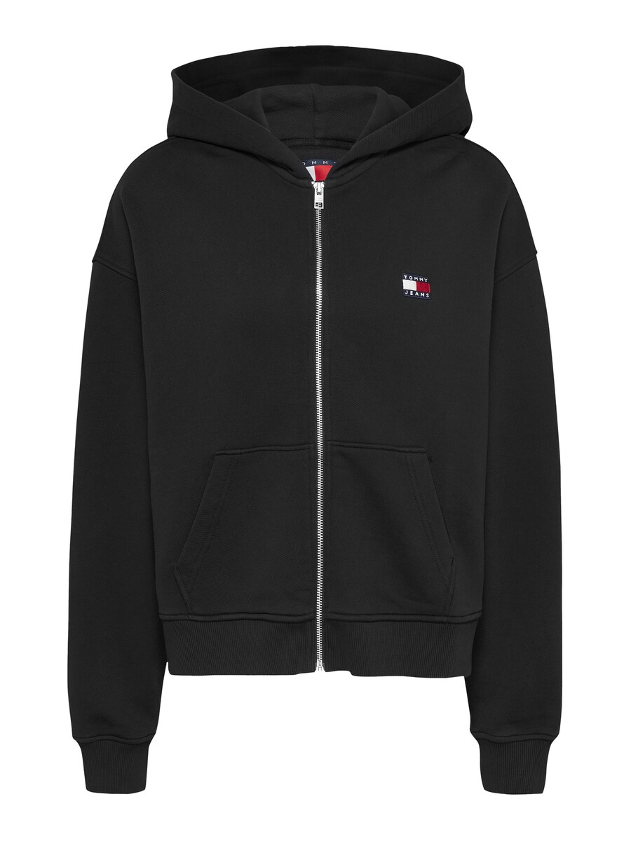 

Толстовка с капюшоном на молнии Tommy Jeans Curve, черный