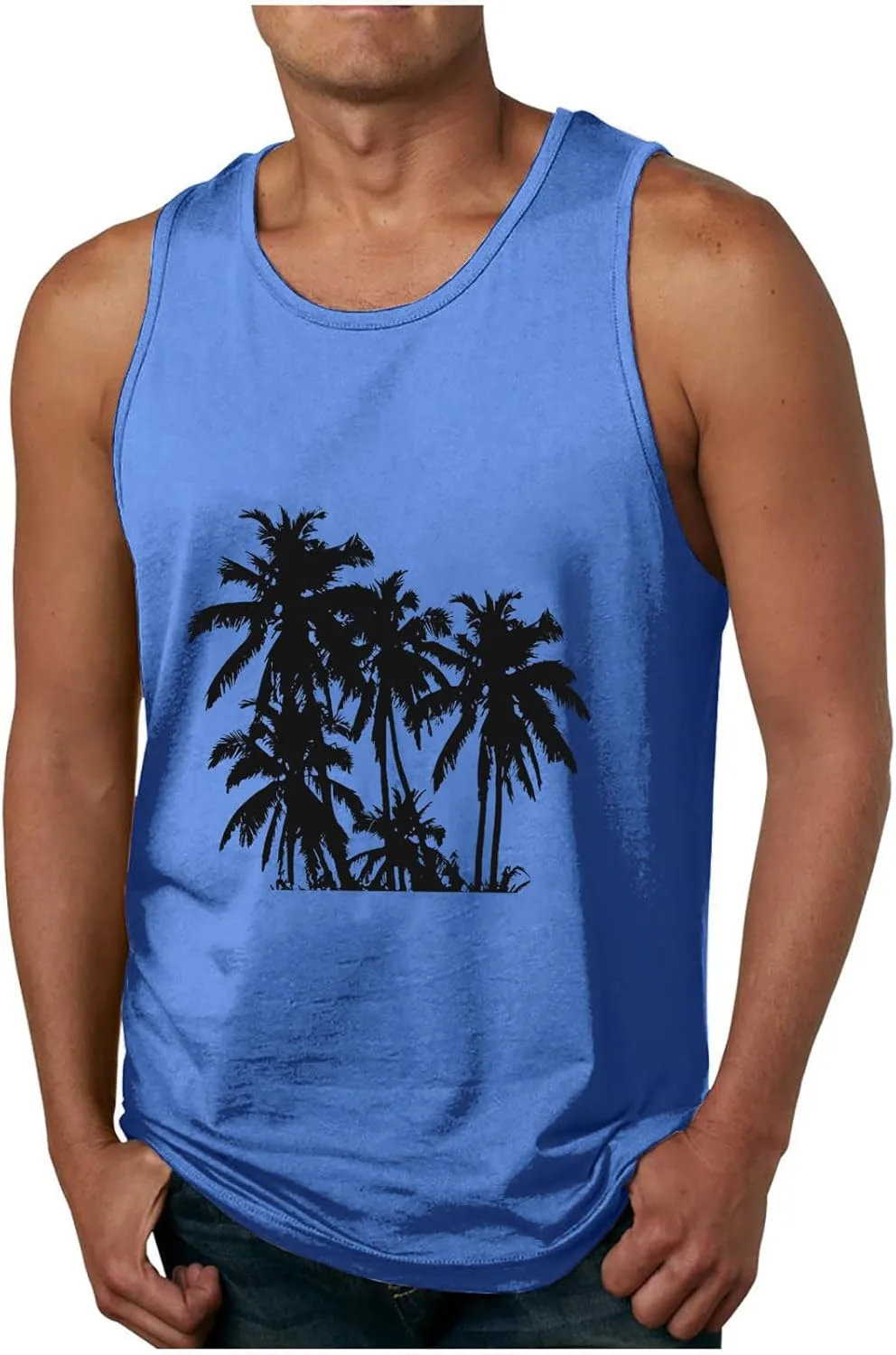 

Майка для тренировок Big and Tall с принтом в виде пальмы