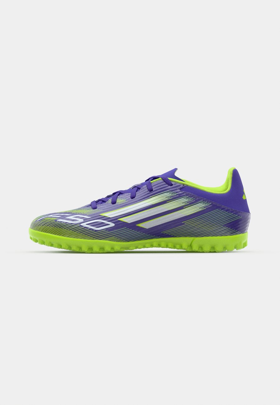 Кроссовки Adidas Performance F50 CLUB TURF FOOTBALL BOOTS, Purple Rush/Footwear White/Lucid Lemon/Purple — фото 2