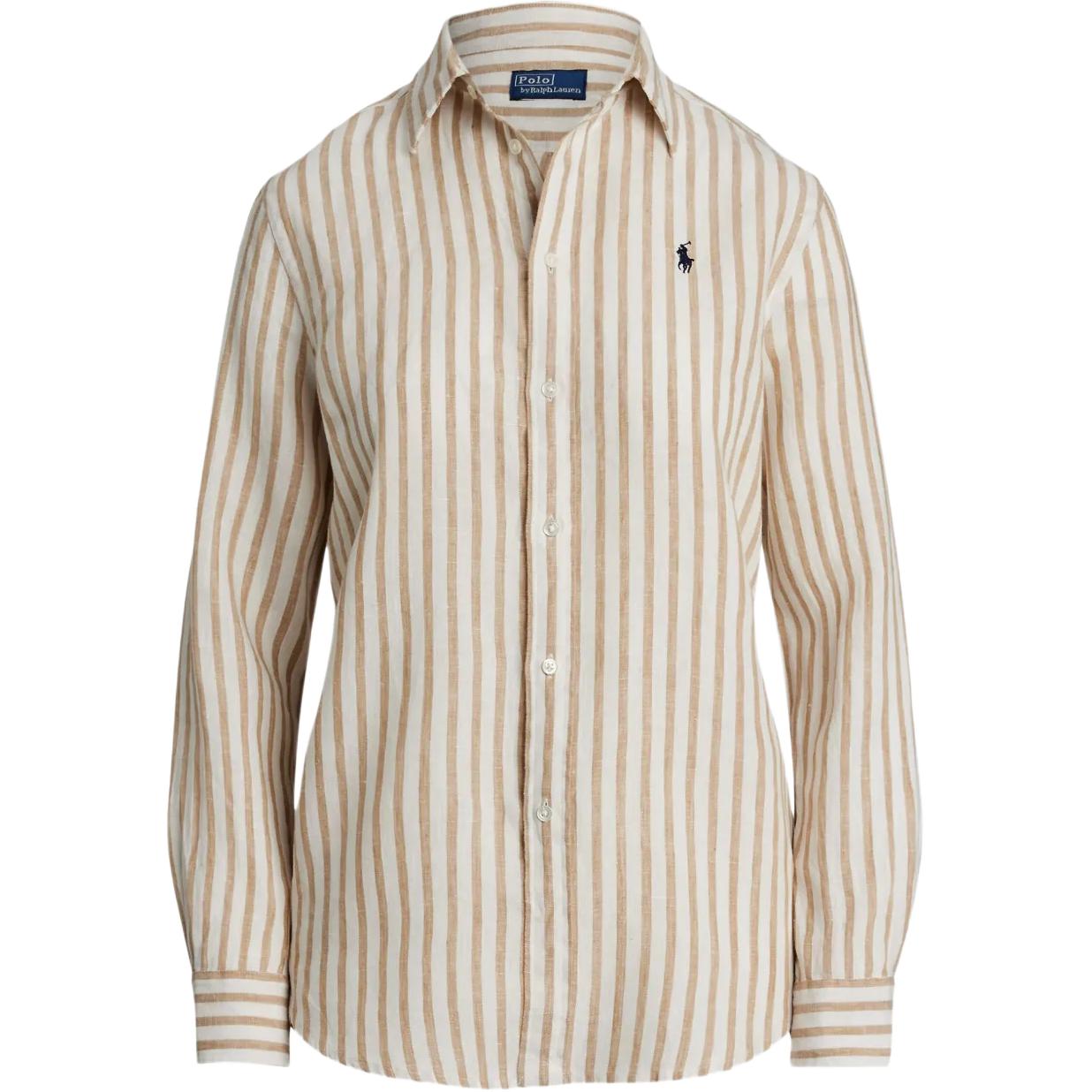 

Полосатая рубашка на пуговицах Polo Ralph Lauren, коричневый