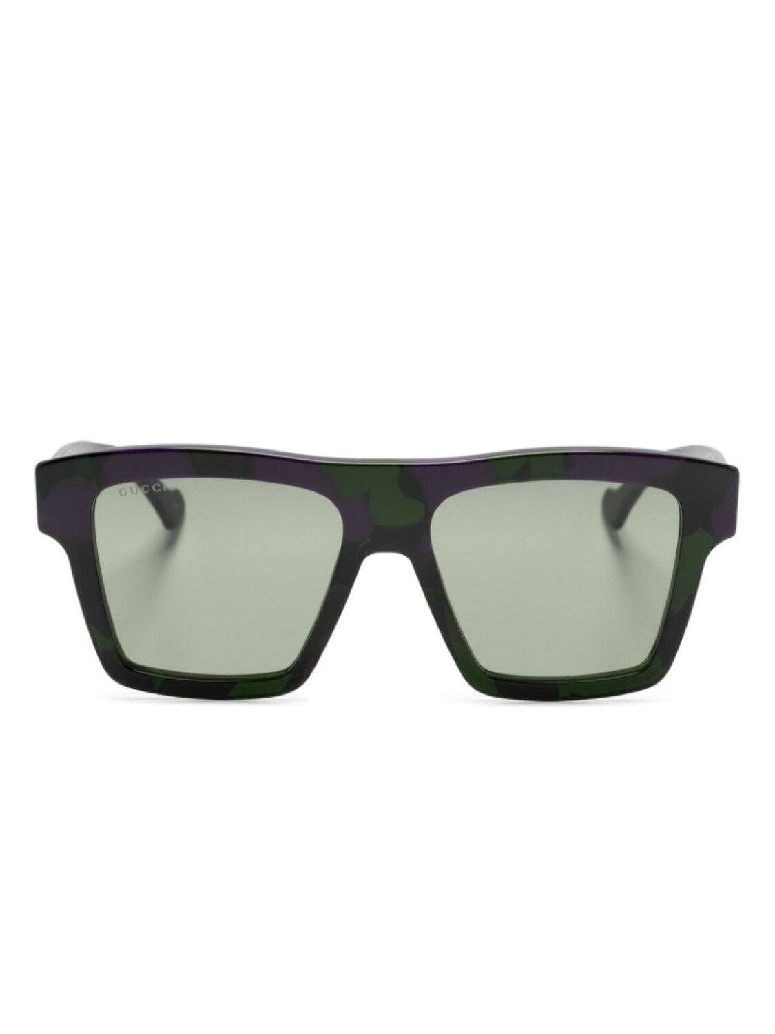 

Gucci Eyewear солнцезащитные очки в прямоугольной оправе, зеленый