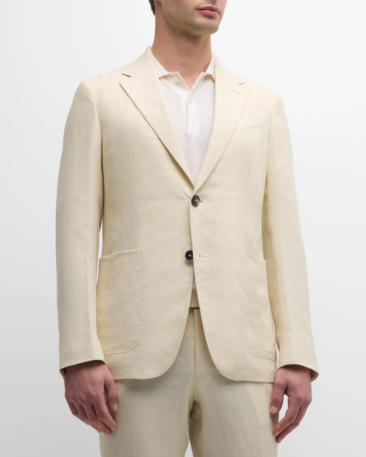 

Мужское льняное спортивное пальто Oasi ZEGNA, цвет White Solid, Белый, Мужское льняное спортивное пальто Oasi ZEGNA, цвет White Solid