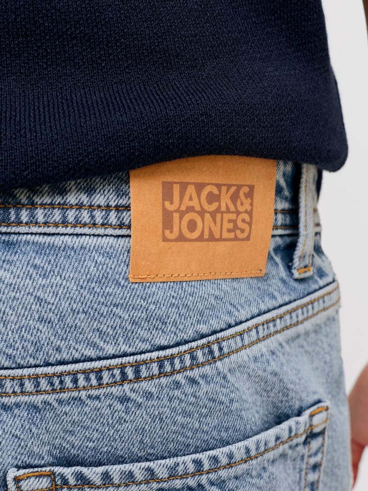 JACK & JONES Junior Джинсы прямого кроя JJICLARK синего цвета — фото 4