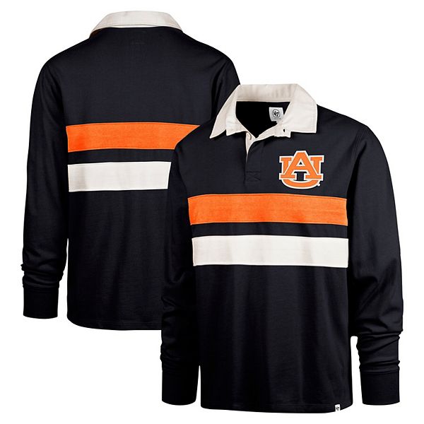 

Мужская длинная регби-поло '47 Navy Auburn Tigers Clubhouse Knox Thames 47 Brand