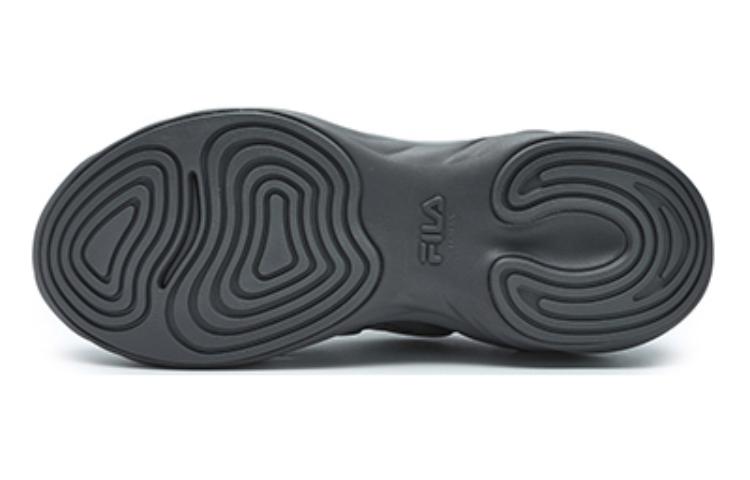 FILA FUSION Мужские серые повседневные кроссовки BUZZARD с амортизацией и износостойкостью, цвет титановый серый/оловянный серый — фото 4