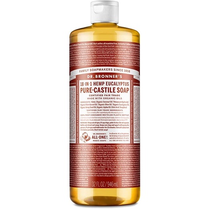 

Жидкое мыло Pure-Castile Эвкалипт 32 унции 1000 мл Dr. Bronner's