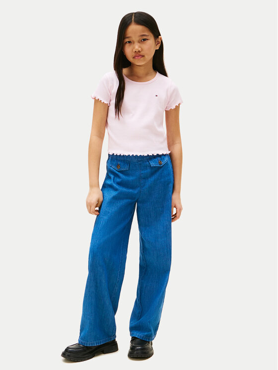 Футболка обычного кроя Essential KG0KG08590 Tommy Hilfiger, розовый — фото 2