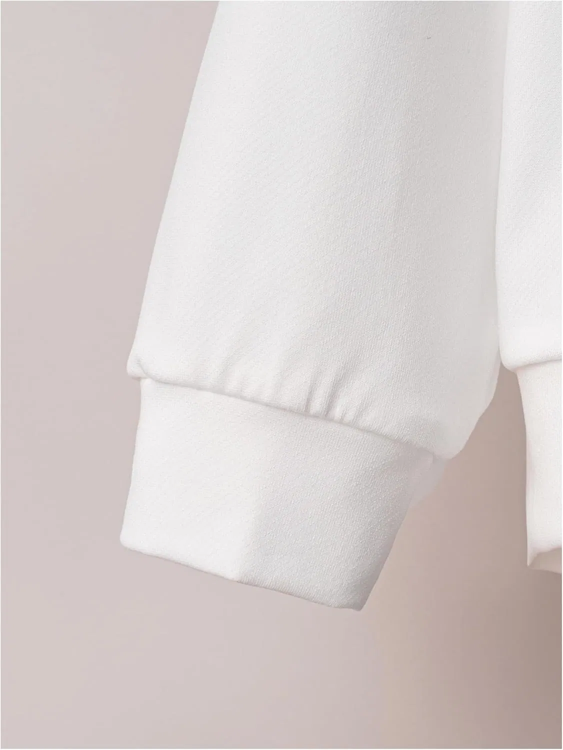 Толстовка детская с принтом COZYEASE, Bow Print White — фото 3