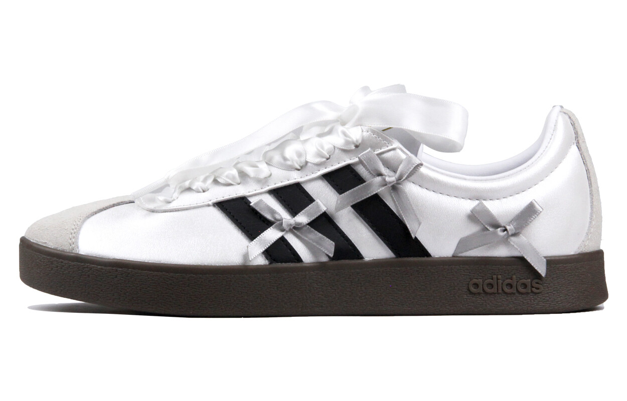

Кроссовки adidas neo Vl Court Skateboarding Shoes Unisex Low-top Grey/silver/black, белый/серебряный