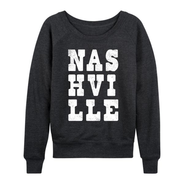 

Женская футболка с длинным рукавом из французского трикотажа Nashville Licensed Character, серый