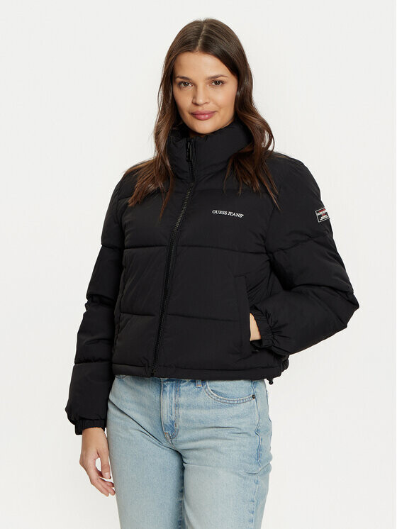 

Пуховик стандартного кроя Guess Jeans, черный