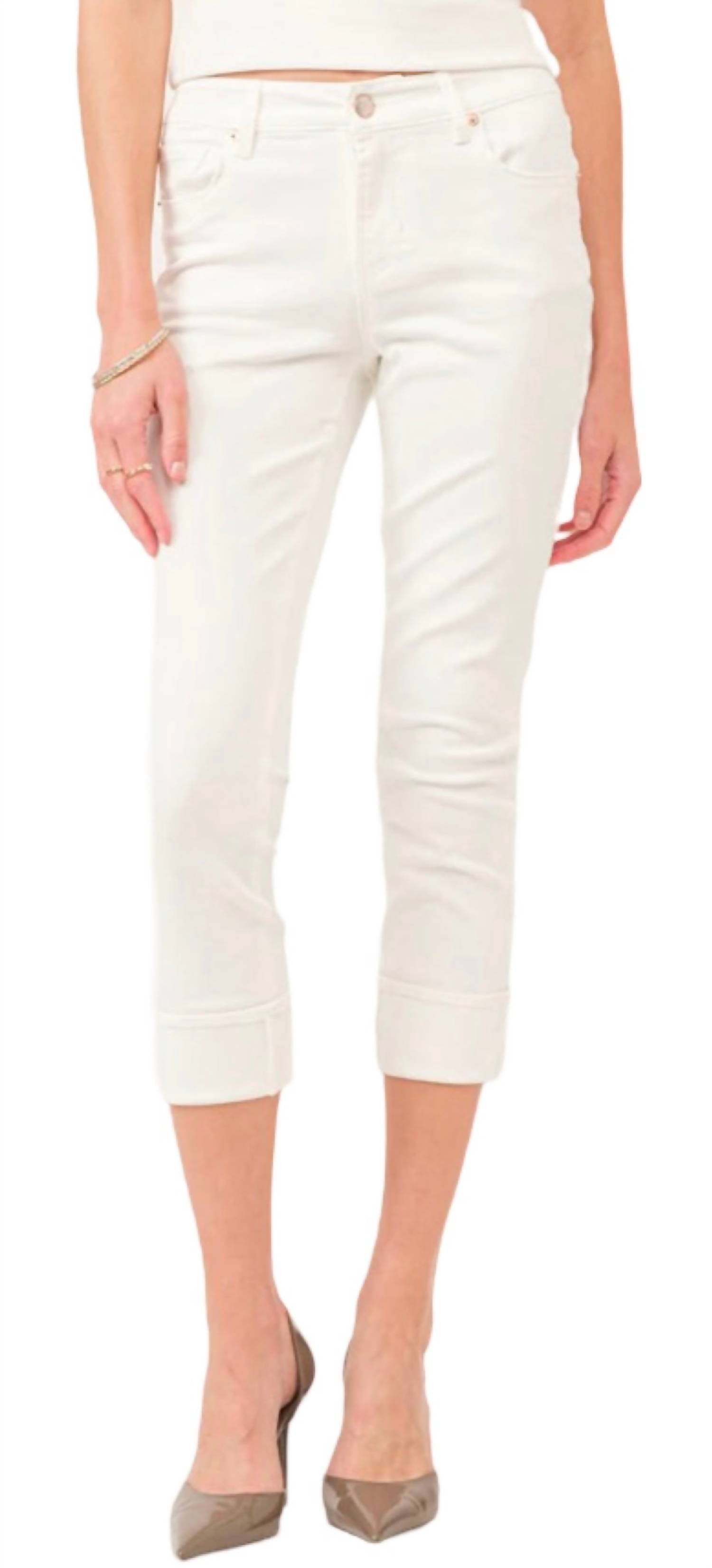 

Джинсы Blaire Cuffed Jeans белого цвета DEAR JOHN DENIM