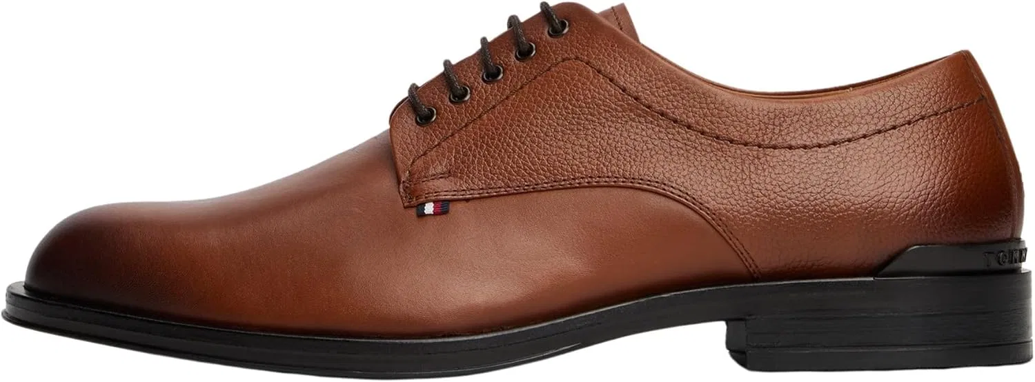 Мужские корпоративные туфли-дерби Tommy Hilfiger Hilfiger LTH Fm0fm05581, Brown Winter Cognac