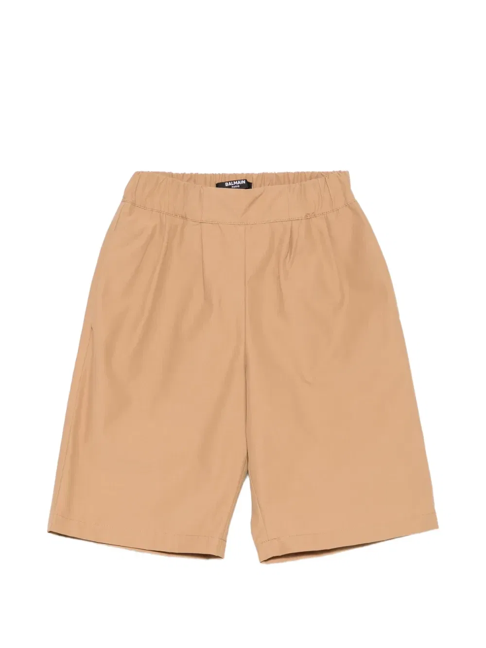 Шорты с эластичным поясом Balmain Kids, бежевый