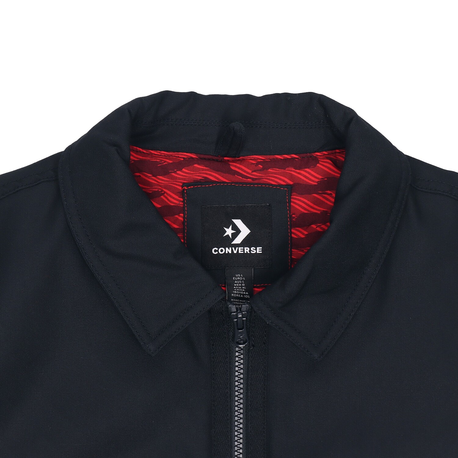 

Куртка унисекс черная Converse, Черный, Куртка унисекс черная Converse