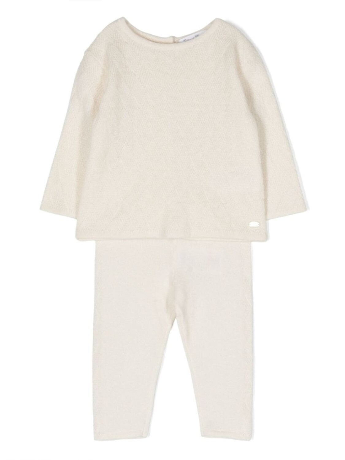 

Tartine Et Chocolat knitted cashmere trouser sets, нейтральный цвет