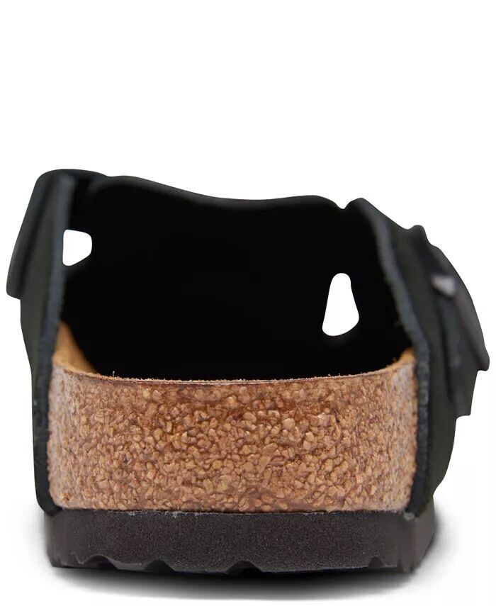 Женские замшевые кожаные сабо Boston Soft Footbed от Finish Line Birkenstock, черный — фото 3