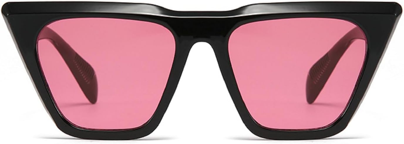 

Модные солнцезащитные очки «кошачий глаз» для женщин, винтажные панк-очки для мужчин, очки для активного отдыха, защита от УФ-излучения UV400 T1015 Melrose, Black Pink