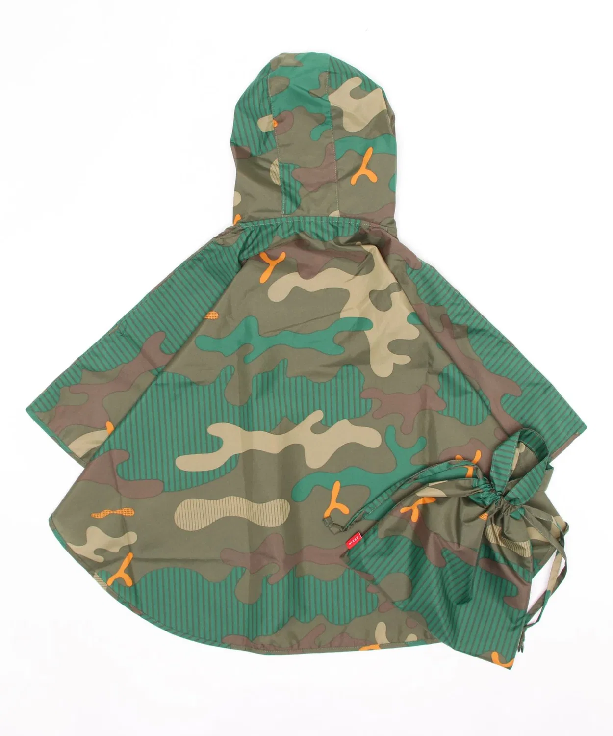 Детский дождевик-пончо Camouflage, M (до 120 см), бежевый — фото 3