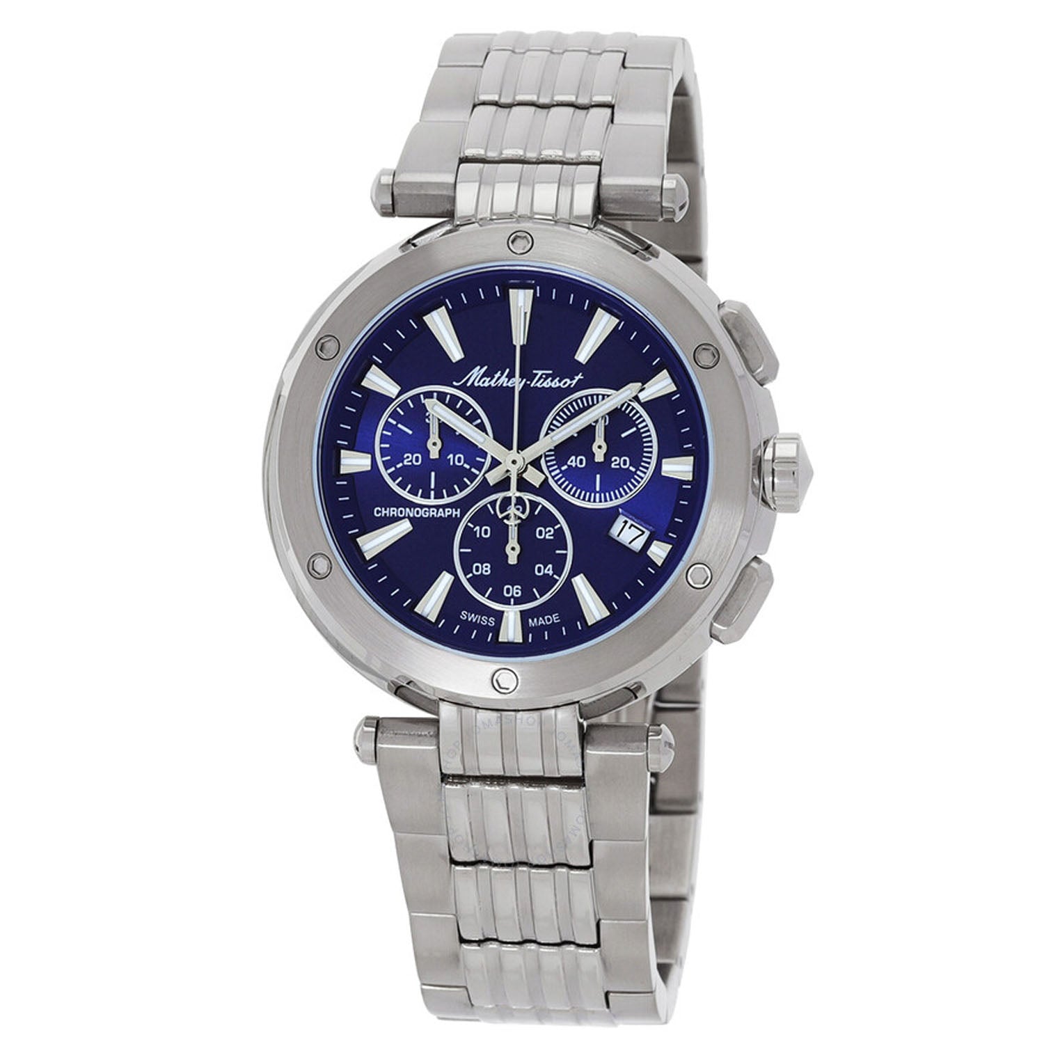

Мужские часы Mathey Tissot Neptune Chrono с синим циферблатом