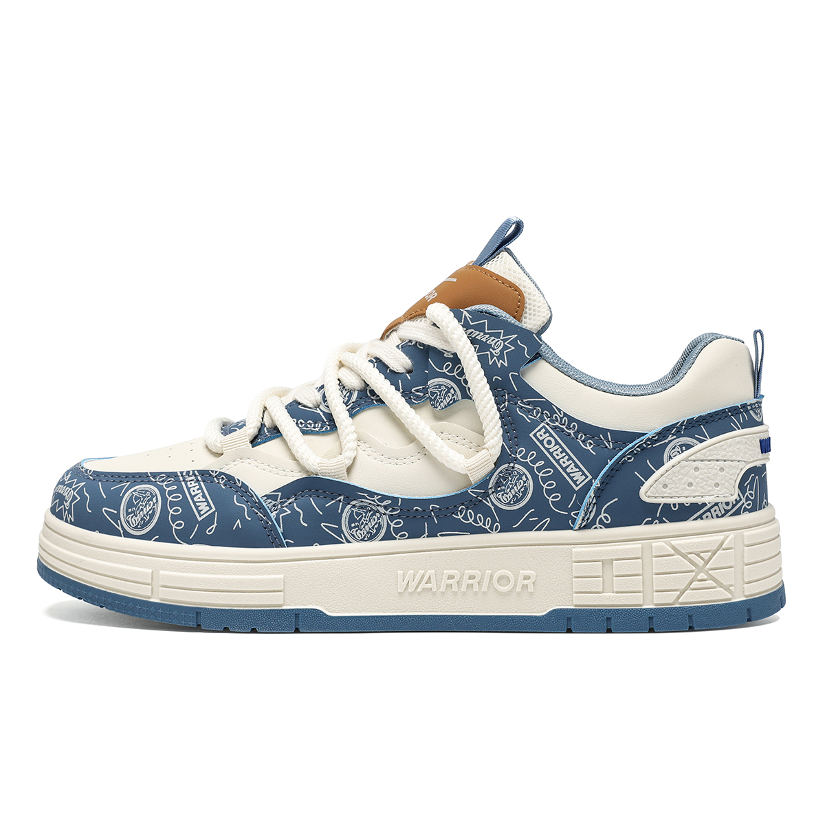 

WARRIOR Стойкие к истиранию легкие низкие скейтерские кроссовки для мужчин с эффектом увеличения роста - небесно-голубые, цвет Sky Blue