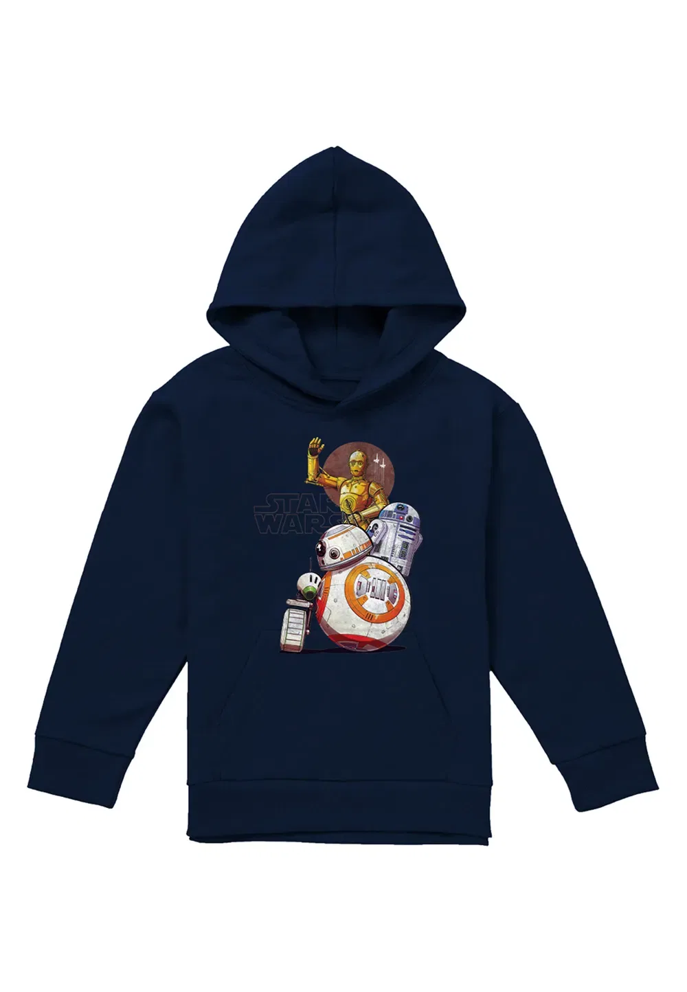 Детская худи Star Wars Droid Squad, Disney, темно-синий — фото 4