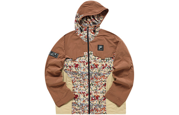 

Белый куртка Mountaineering Hakusan L Collaboration Collection для мужчин, коричневый камень Fila Fusion