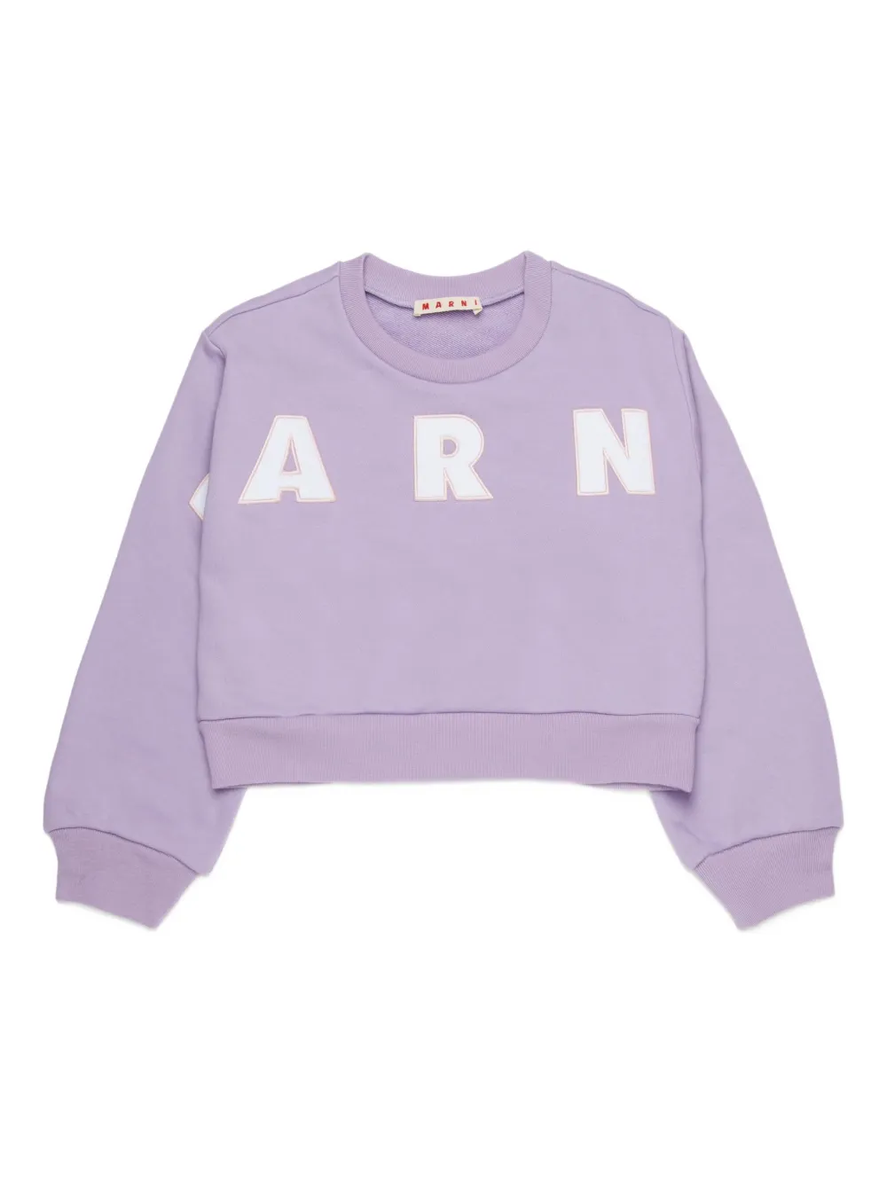 

Толстовка с вышитым логотипом Marni Kids, фиолетовый