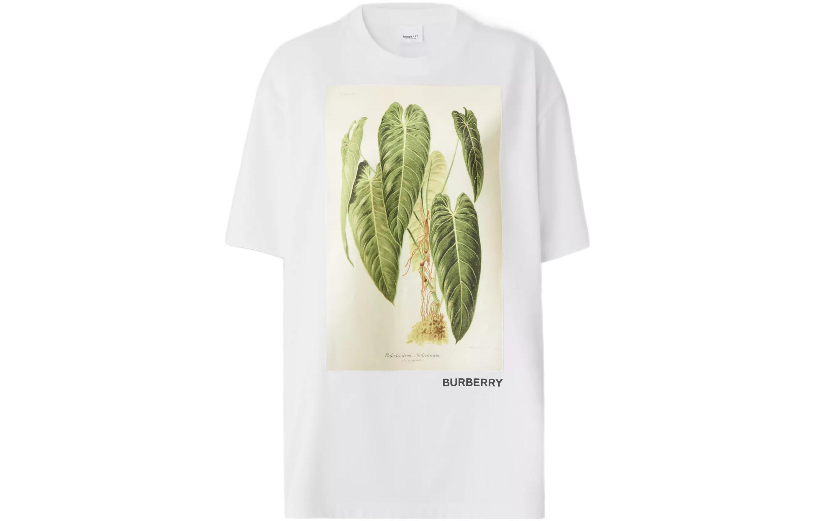 Футболка Burberry Botanical Sketch, белый