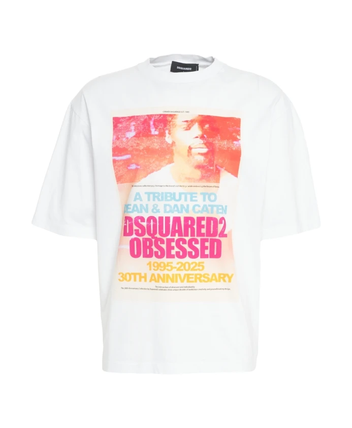 

Футболка Bianco с принтом на передней части Dsquared2, белый