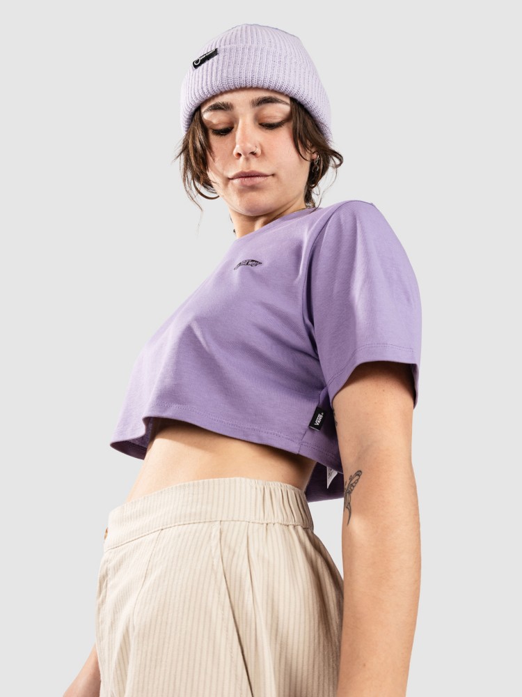 

Футболка Vans Style 76 II Crew Crop T-Shirt, purple haze, Фиолетовый, Футболка Vans Style 76 II Crew Crop T-Shirt, purple haze