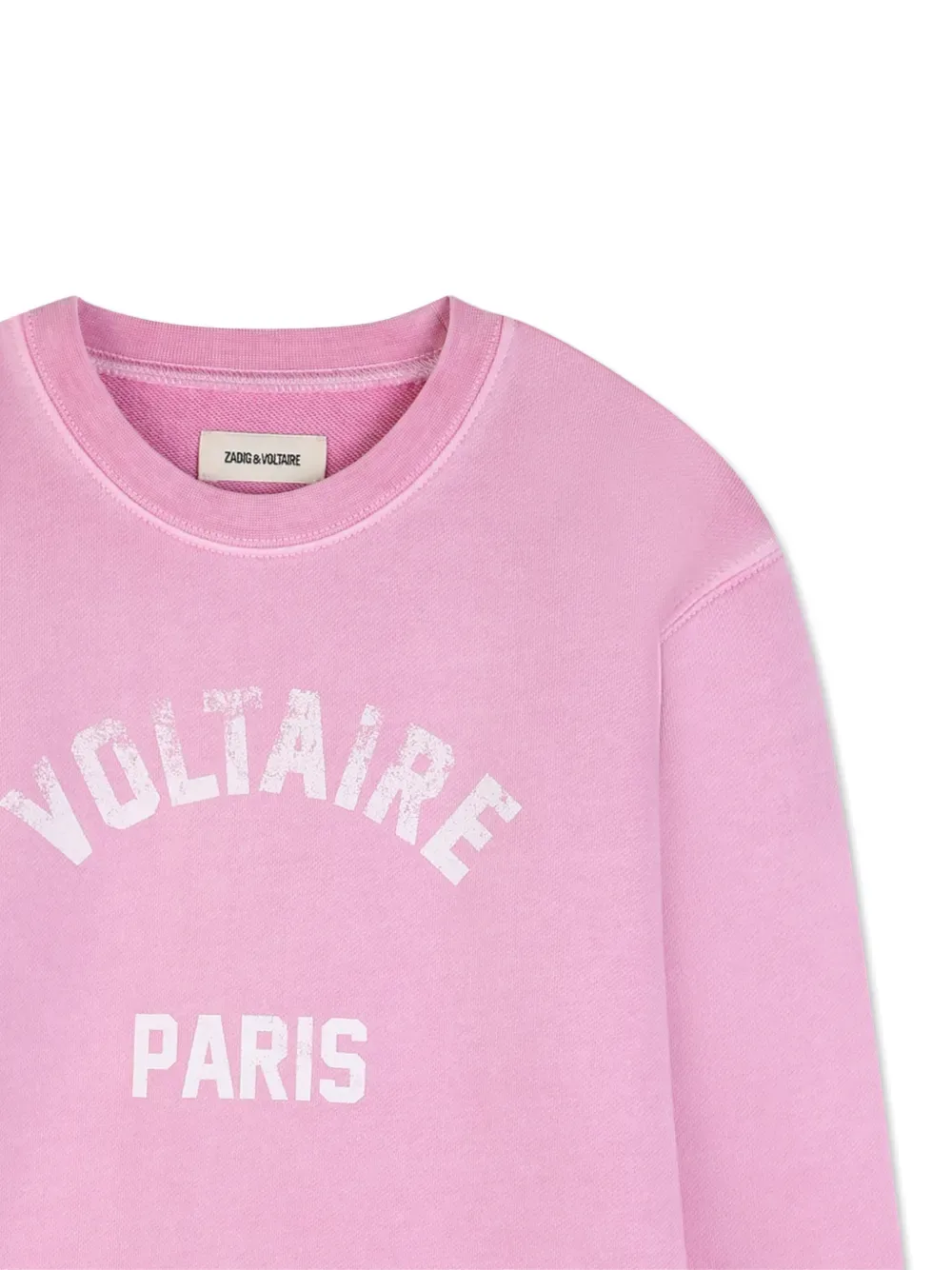 Толстовка с длинными рукавами Zadig & Voltaire Kids, розовый — фото 3