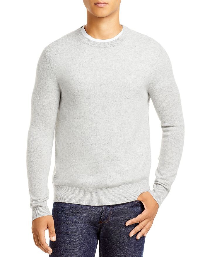 

Кашемировый свитер с круглым вырезом — 100% эксклюзив The Men's Store at Bloomingdale's, Белый, Кашемировый свитер с круглым вырезом — 100% эксклюзив The Men's Store at Bloomingdale's