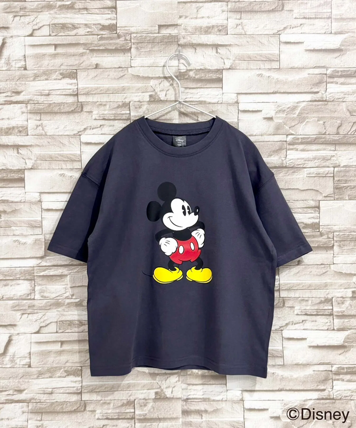 Детская футболка Mickey Mouse оверсайз Disney серая