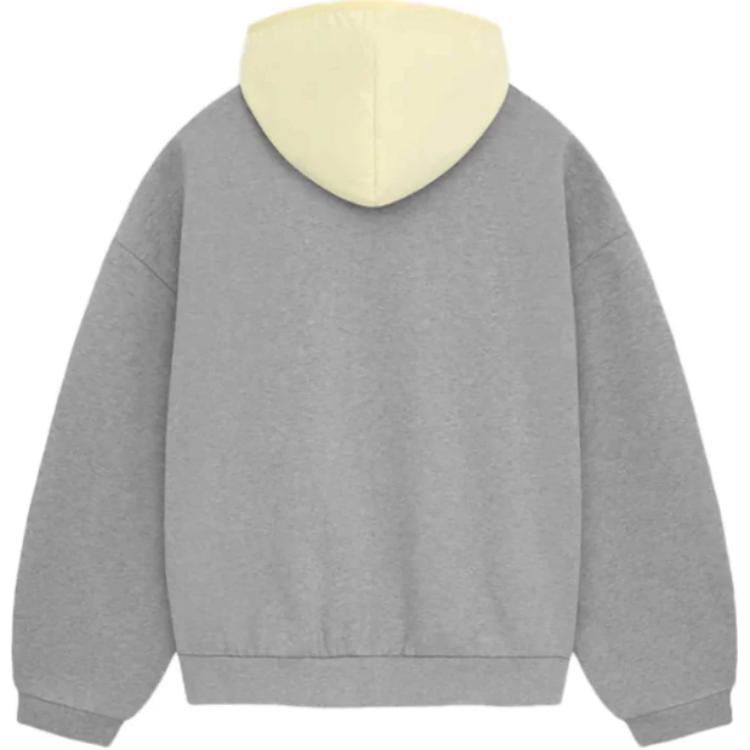 Флисовая худи Nylon Fleece Fear Of God Essentials, Садовый Желтый/Садовый Желтый — фото 3