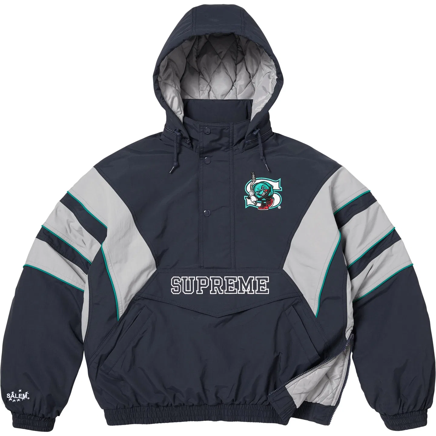 Куртка Half Zip Stadium Supreme черная — фото 4
