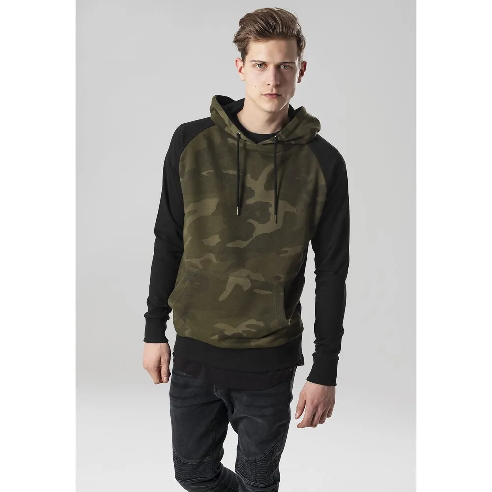

Толстовка Urban Classics Raglan Contract, зеленый