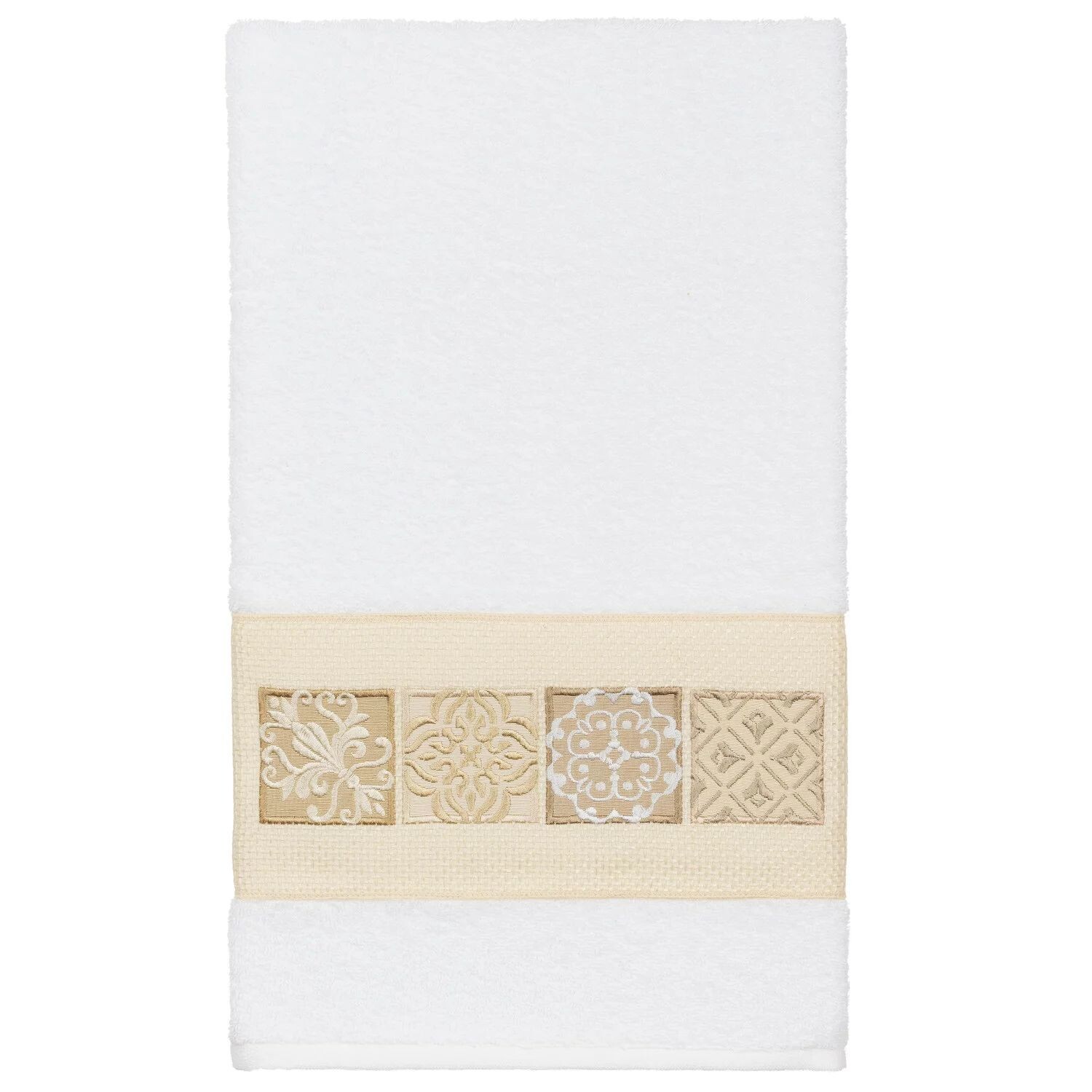 

Linum Home Textiles Турецкий хлопок Vivian Набор украшенных полотенец из 3 предметов, темно-синий