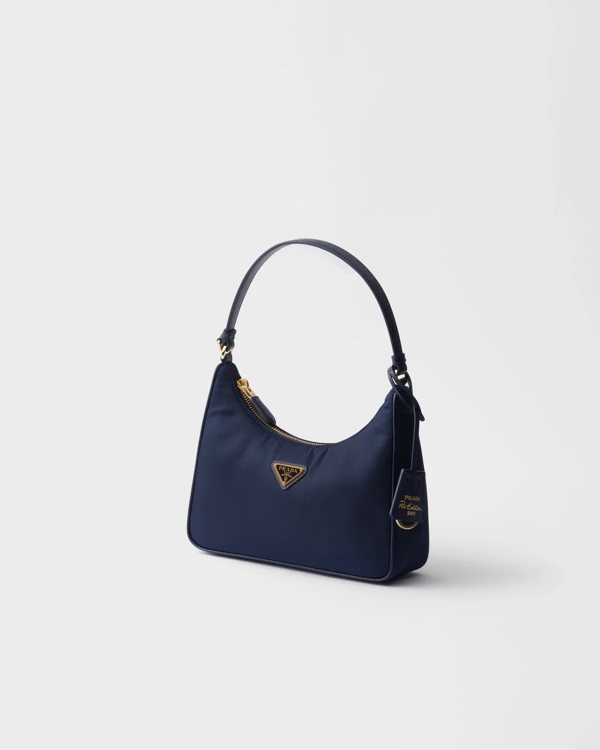 Мини-сумка Prada Re-Edition 2005 из Re-Nylon и сафьяновой кожи, синий — фото 2