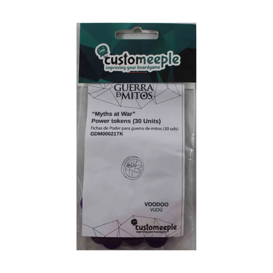 

Жетоны силы — Вуду, Game Accessories - Myths at War (Customeeple)