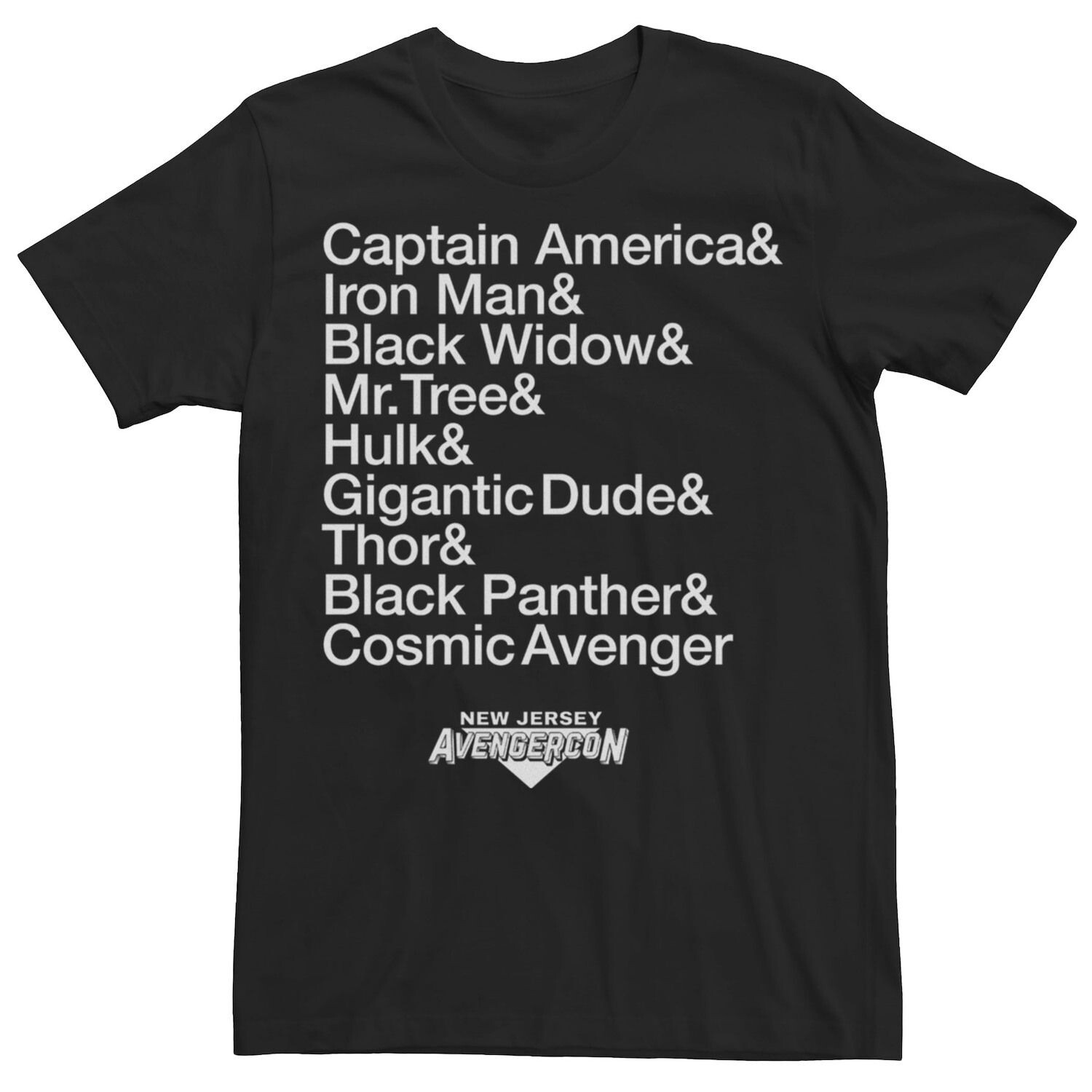 

Мужская футболка Marvel Ms. Marvel из Нью-Джерси Avengercon List Licensed Character